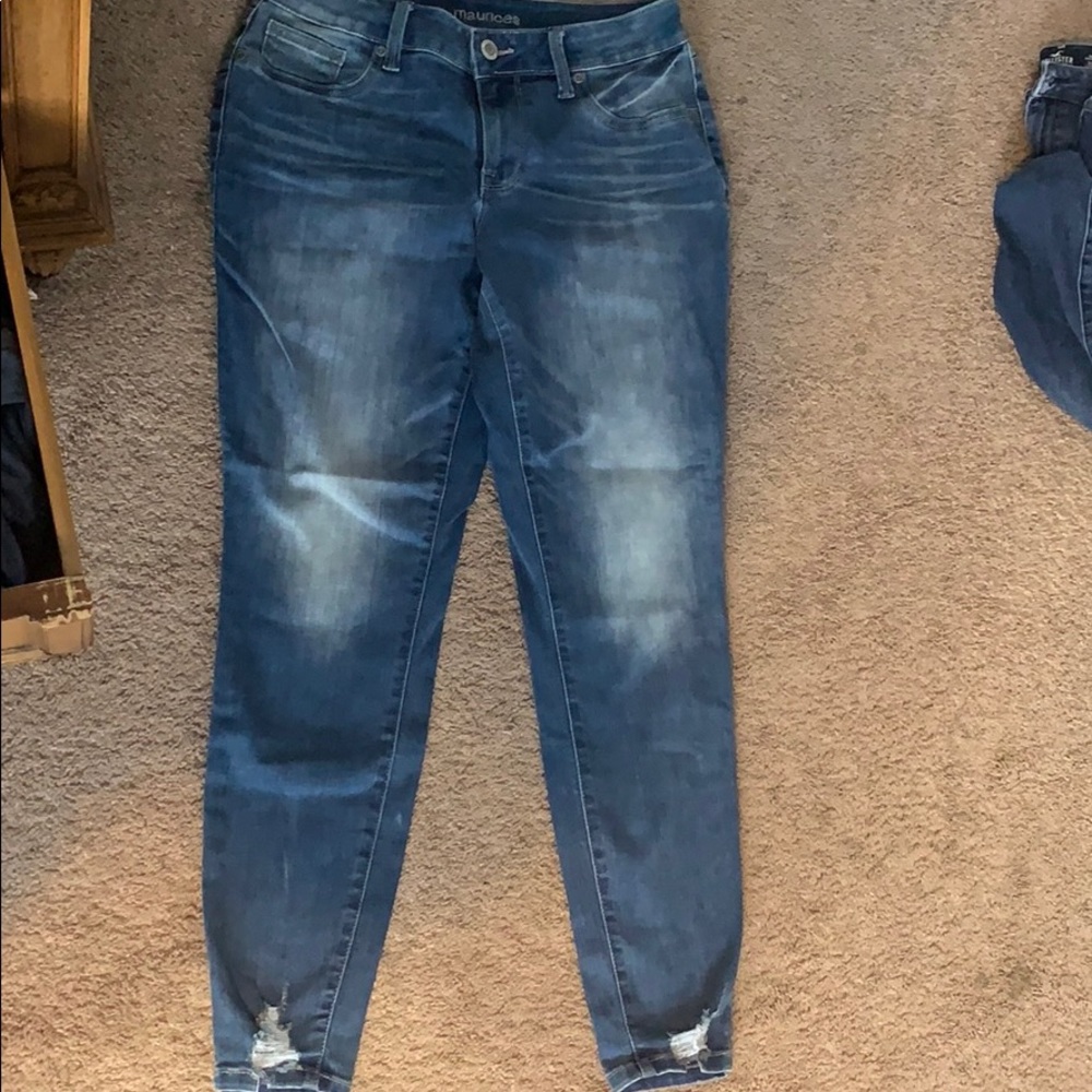 Distressed jeans